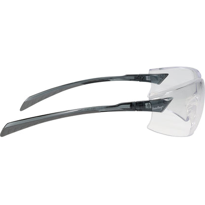 Radar™: Rimless Safety Glasses with Gray Temple, Clear Lens