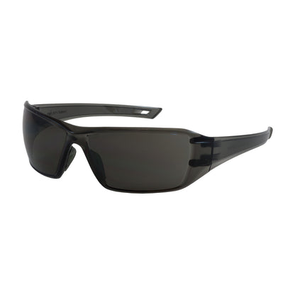 PIP 250-46-0521 Captain Rimless Safety Glasses with Gray Temple, Gray Lens and Anti-Scratch / FogLess 3Sixty Coating Polyurethane