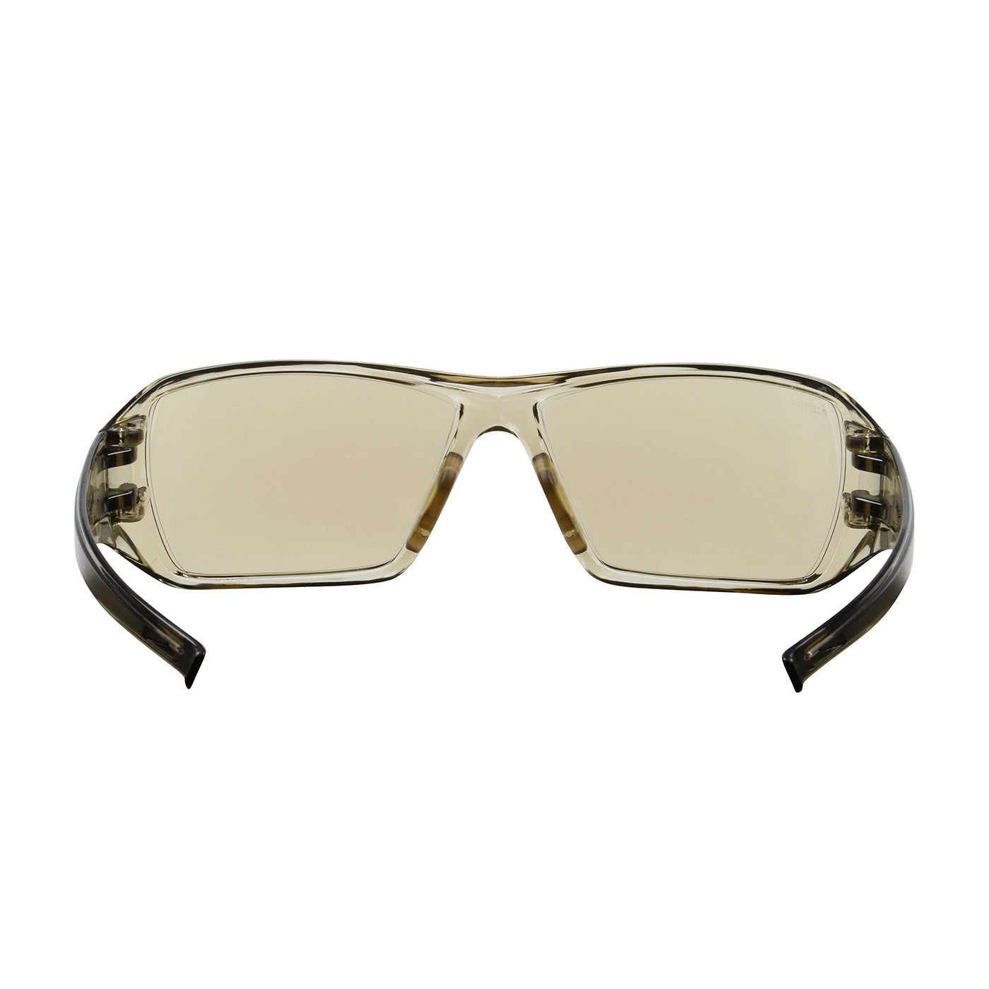 Captain™ Rimless Safety Glasses with Clear Temple, I/O Blue Lens and Anti-Scratch / Anti-Fog Coating