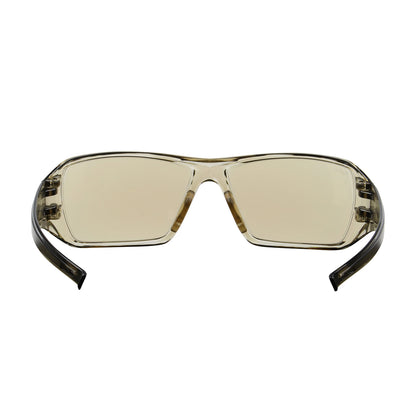 Captain™ Rimless Safety Glasses with Clear Temple, I/O Blue Lens and Anti-Scratch / Anti-Fog Coating