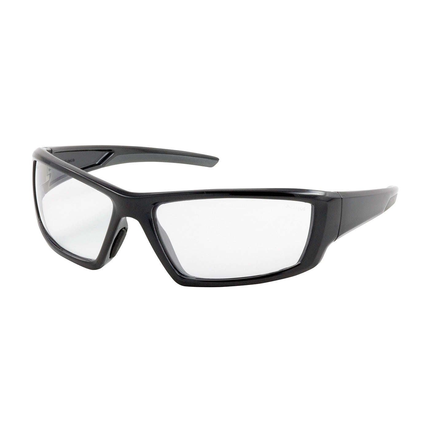 Sunburst™: Full Frame Safety Glasses with Black Frame, Clear Lens and Anti-Scratch / Anti-Fog Coating