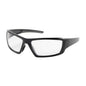 Sunburst™: Full Frame Safety Glasses with Black Frame, Clear Lens and Anti-Scratch / Anti-Fog Coating