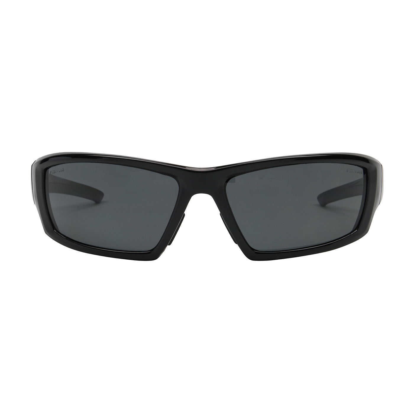 Sunburst™ Full Frame Safety Glasses with Black Frame, Polarized Gray Lens and Anti-Scratch / Anti-Fog Coating