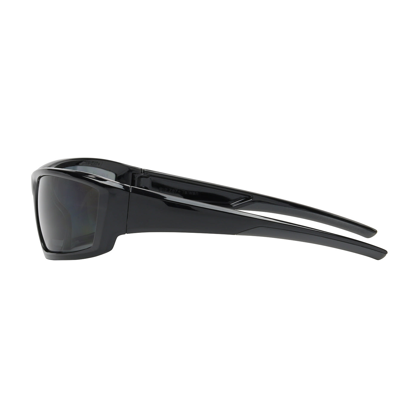 Sunburst™ Full Frame Safety Glasses with Black Frame, Polarized Gray Lens and Anti-Scratch / Anti-Fog Coating