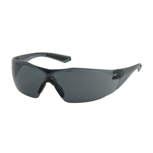 Pulse™ Rimless Safety Glasses with Gray Temple, Gray Lens and Anti-Scratch / Anti-Fog Coating