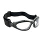 Fuselage™ Full Frame Safety Glasses with Black Frame, Foam Padding, Clear Lens and Anti-Scratch / Anti-Fog Coating