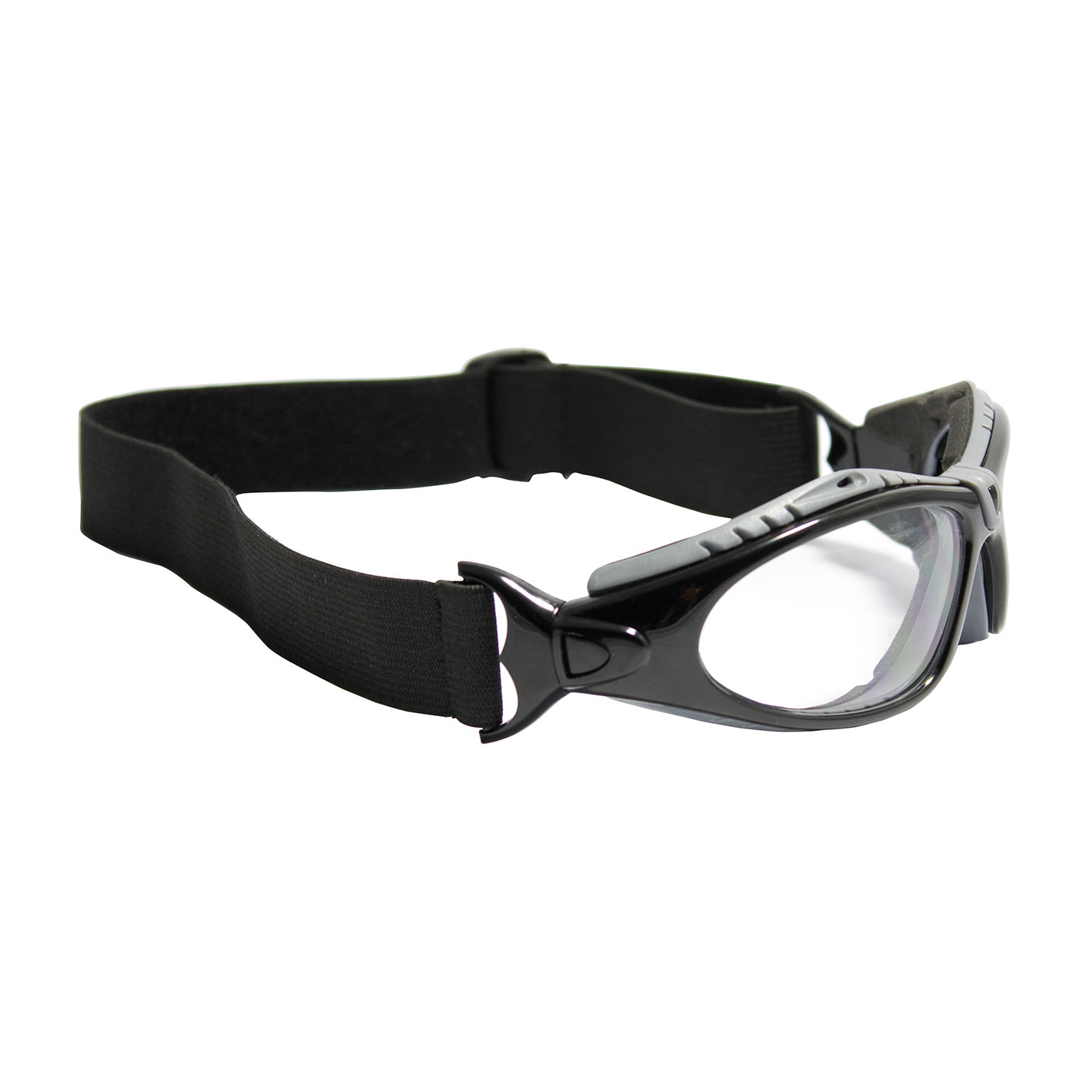 Fuselage™ Full Frame Safety Glasses with Black Frame, Foam Padding, Clear Lens and Anti-Scratch / Anti-Fog Coating
