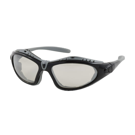 Fuselage™: Full Frame Safety Glasses with Black Frame, Foam Padding, I/O Lens and Anti-Scratch / Anti-Fog Coating