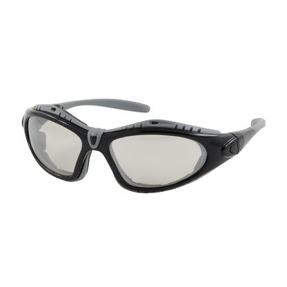 PIP 250-50-0422 Fuselage Full Frame Safety Glasses with Black Frame, Foam Padding, I/O Lens and Anti-Scratch / Anti-Fog Coating