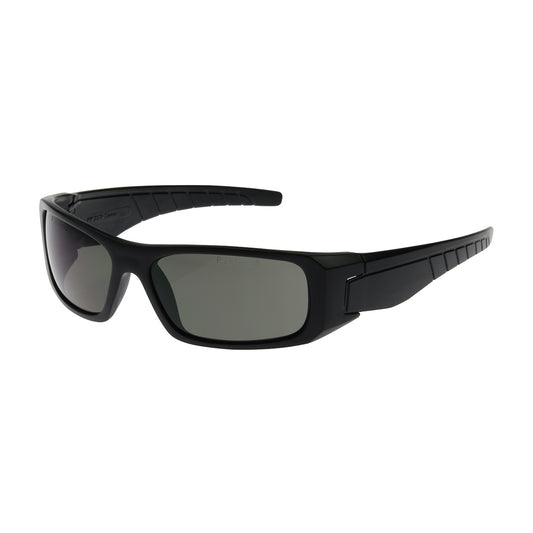 Squadron™: Full Frame Safety Glasses with Black Frame, Gray Lens and Anti-Scratch / Anti-Fog Coating