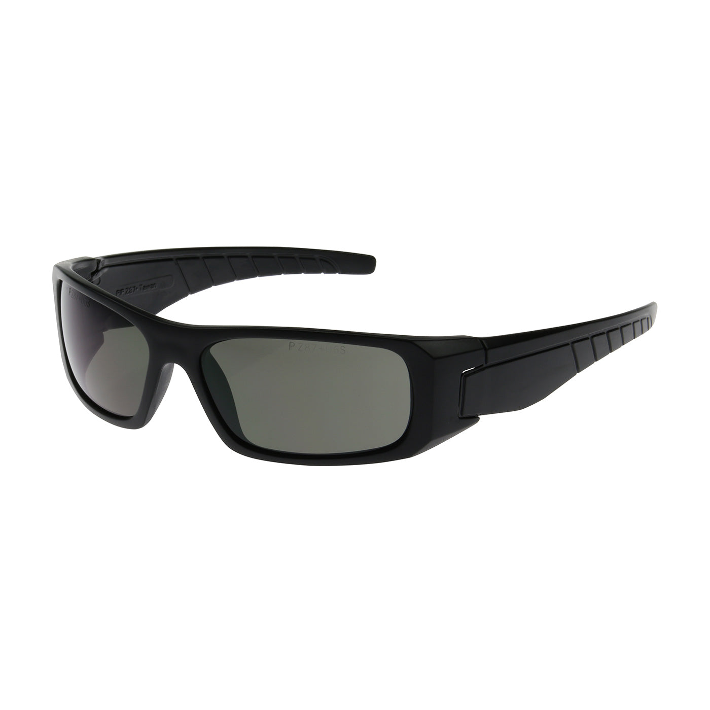 PIP 250-53-0021 Squadron Full Frame Safety Glasses with Black Frame, Gray Lens and Anti-Scratch / Anti-Fog Coating