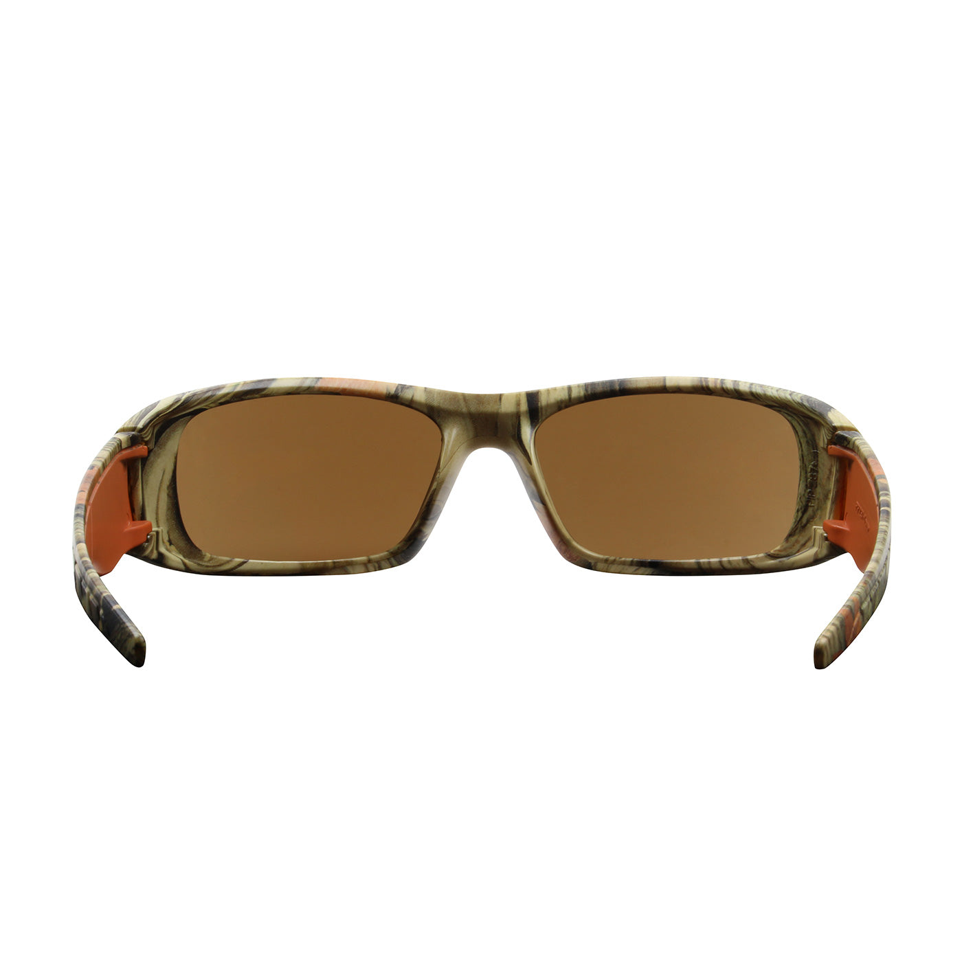 Squadron™: Full Frame Safety Glasses with Camouflage Frame, Brown Lens and Anti-Scratch / Anti-Fog Coating