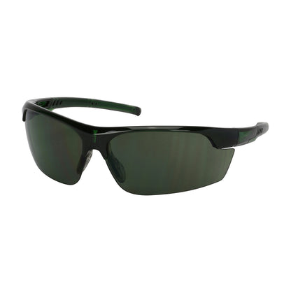 PIP 250-58-0521 Xtricate-CTM Semi-Rimless Safety Glasses with Green Frame, Green Lens and FogLess 3Sixty Coating