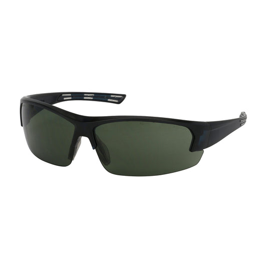 Xtricate™ Semi-Rimless Safety Glasses with Dark Blue Frame, Green Lens and FogLess® 3Sixty™ Coating