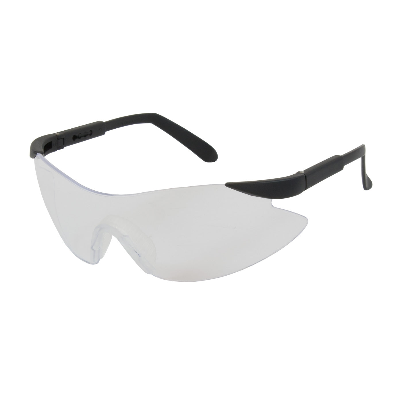 PIP 250-92-0000 Wilco Rimless Safety Glasses with Black Temple, Clear Lens
