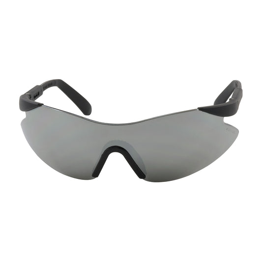 Wilco™ Rimless Safety Glasses with Black Temple, Silver Mirror Lens and Anti-Scratch Coating