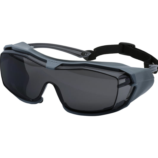 OverSeal™: OTG Safety Glasses with Rubber Gasket, Headband, Gray Lens and Fogless® 3Sixty™ Coating