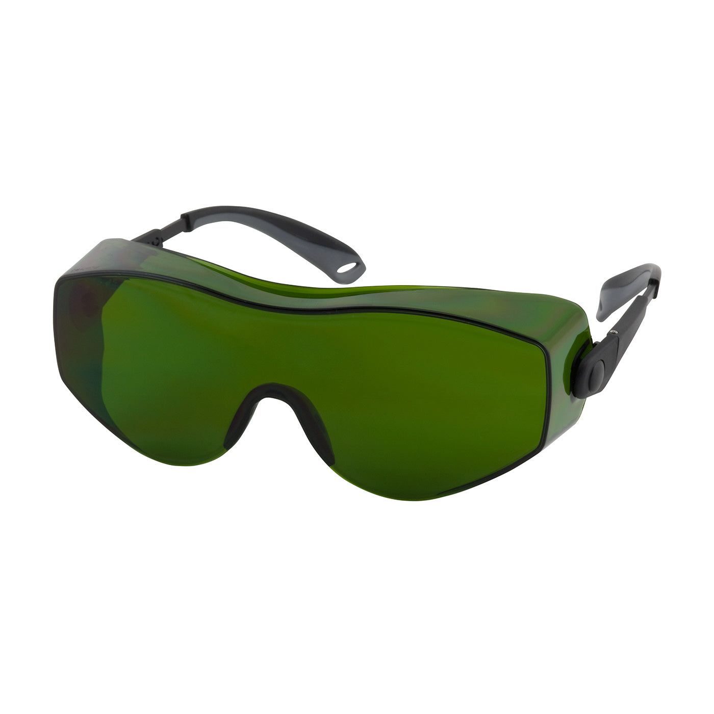 OverSite™ OTG Rimless Safety Glasses with Black / Gray Temple, IR Filter Shade 3.0 Lens and Anti-Scratch Coating