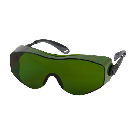 OverSite™ OTG Rimless Safety Glasses with Black / Gray Temple, IR Filter Shade 3.0 Lens and Anti-Scratch Coating
