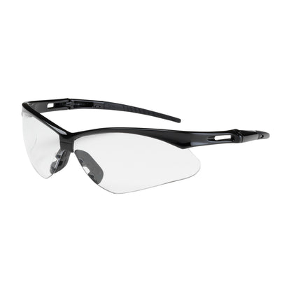 PIP 250-AN-10110 Anser Semi-Rimless Safety Glasses with Black Frame, Clear Lens and Anti-Scratch Coating