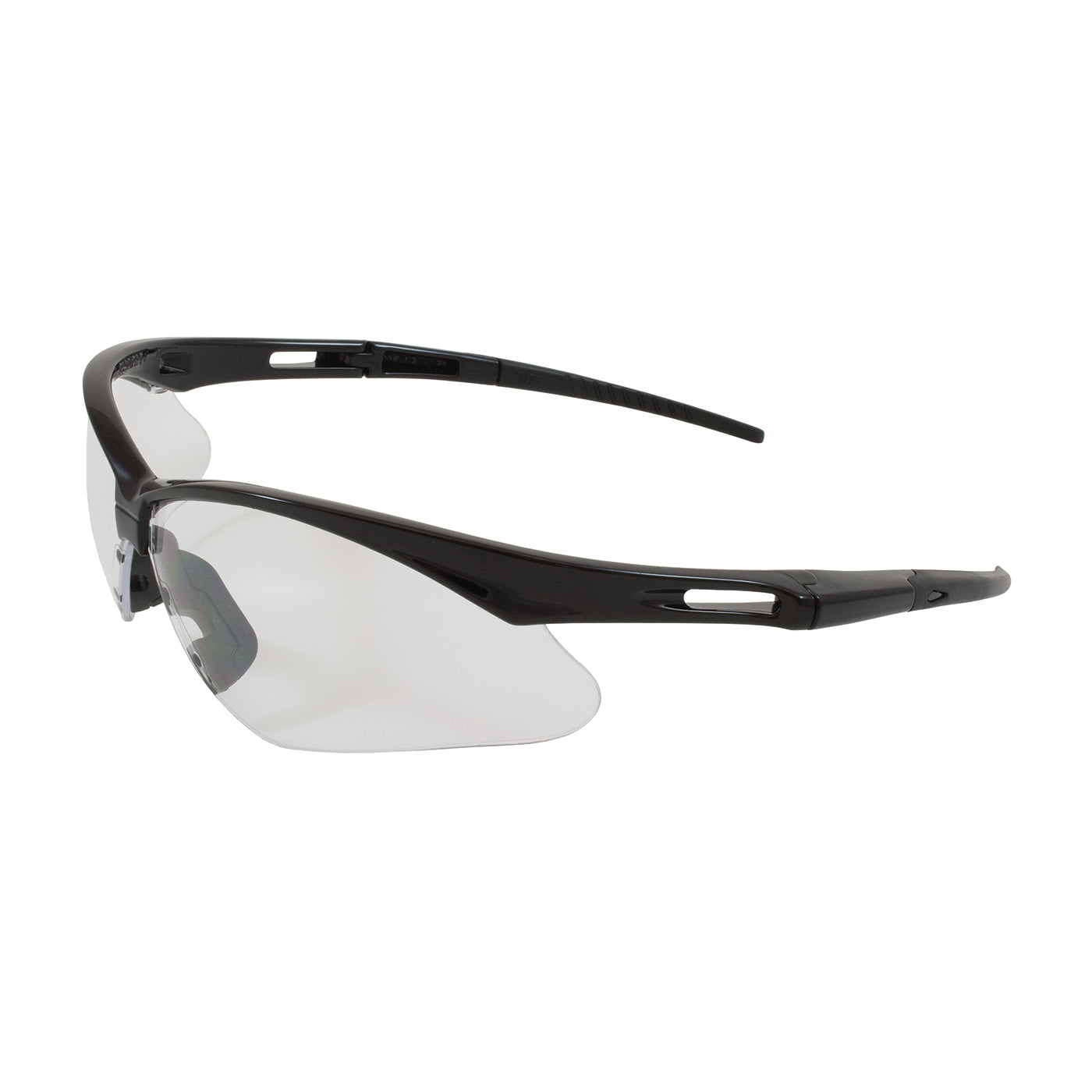 Anser™: Semi-Rimless Safety Glasses with Black Frame, Clear Lens and Anti-Scratch / Anti-Fog Coating