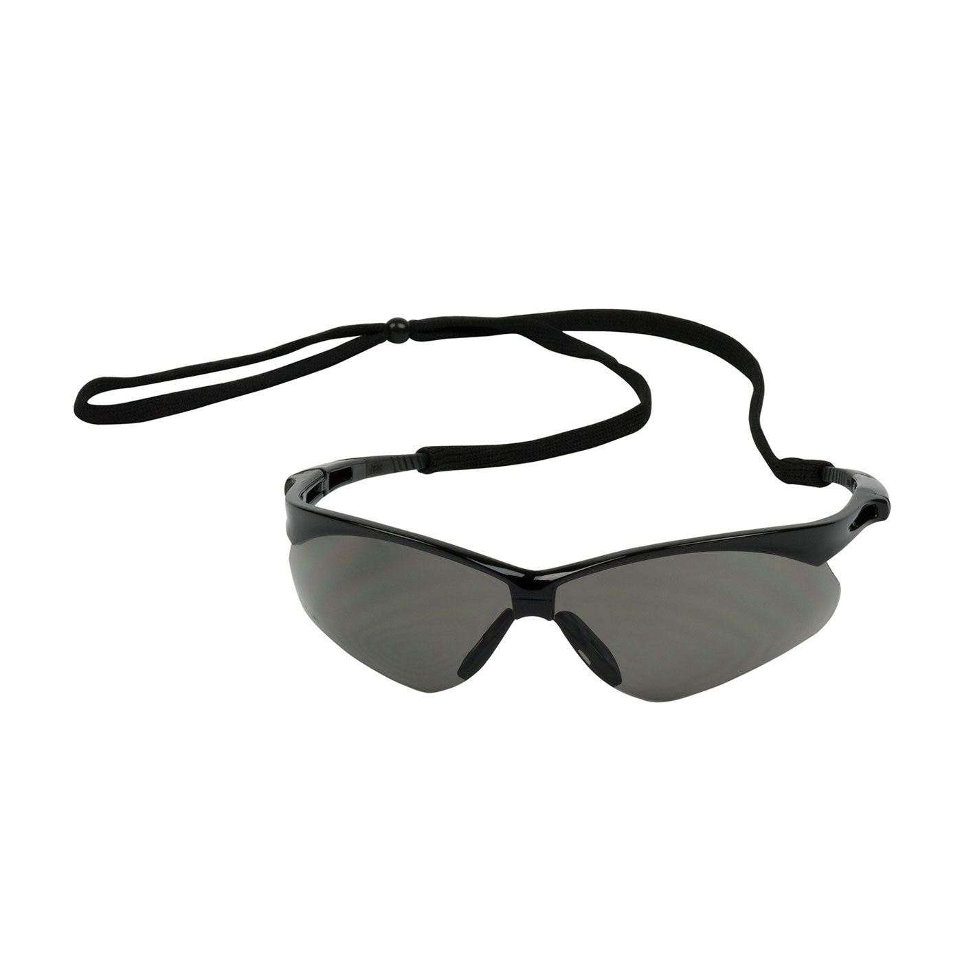 Anser™: Semi-Rimless Safety Glasses with Black Frame, Gray Lens and Anti-Scratch Coating