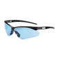 Anser™ Semi-Rimless Safety Glasses with Black Frame, Light Blue Lens and Anti-Scratch Coating