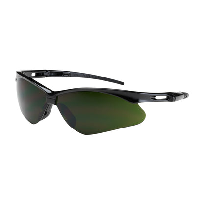 Anser™: Semi-Rimless Safety Glasses with Black Frame, IR Filter Shade 5.0 Lens and Anti-Scratch Coating