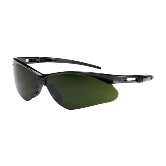 Anser™: Semi-Rimless Safety Glasses with Black Frame, IR Filter Shade 5.0 Lens and Anti-Scratch Coating