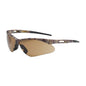 Anser™: Semi-Rimless Safety Glasses with Camouflage Frame, Brown Lens and Anti-Scratch Coating