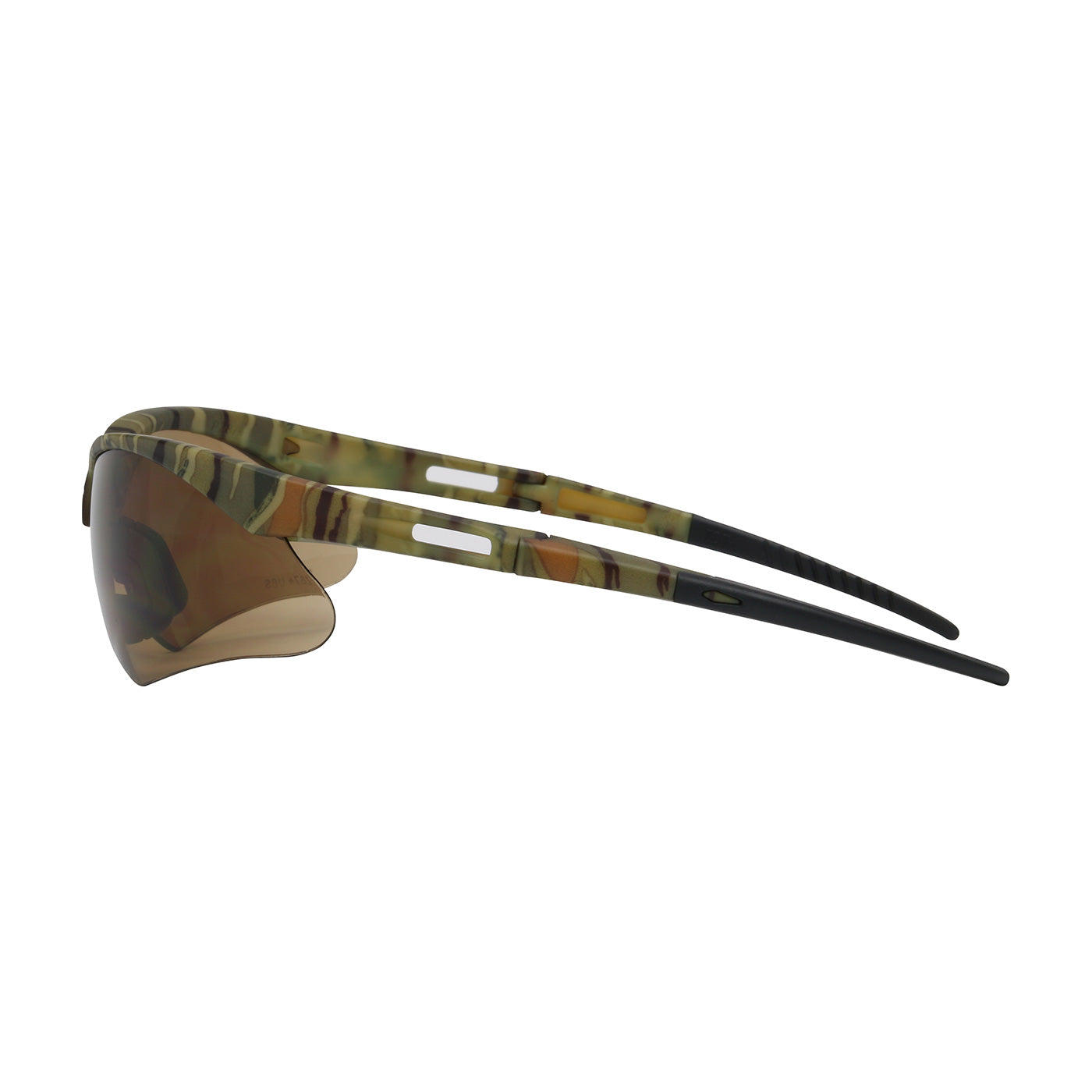Anser™: Semi-Rimless Safety Glasses with Camouflage Frame, Brown Lens and Anti-Scratch Coating