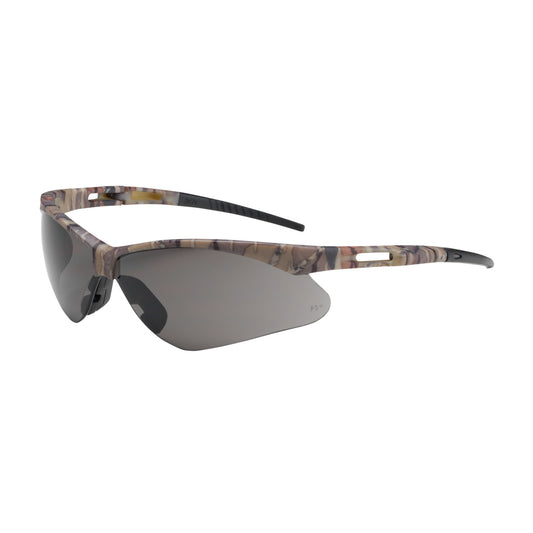 Anser™: Semi-Rimless Safety Glasses with Camouflage Frame, Gray Lens and Anti-Scratch Coating