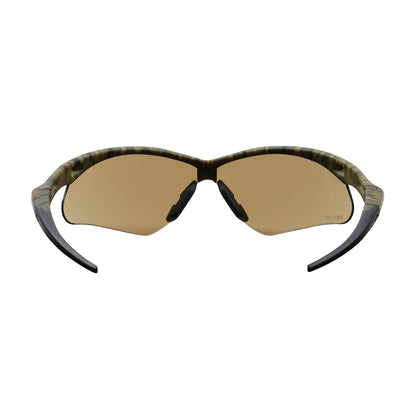 Anser™: Semi-Rimless Safety Glasses with Camouflage Frame, Brown Lens and Anti-Fog / Anti-Scratch Coating