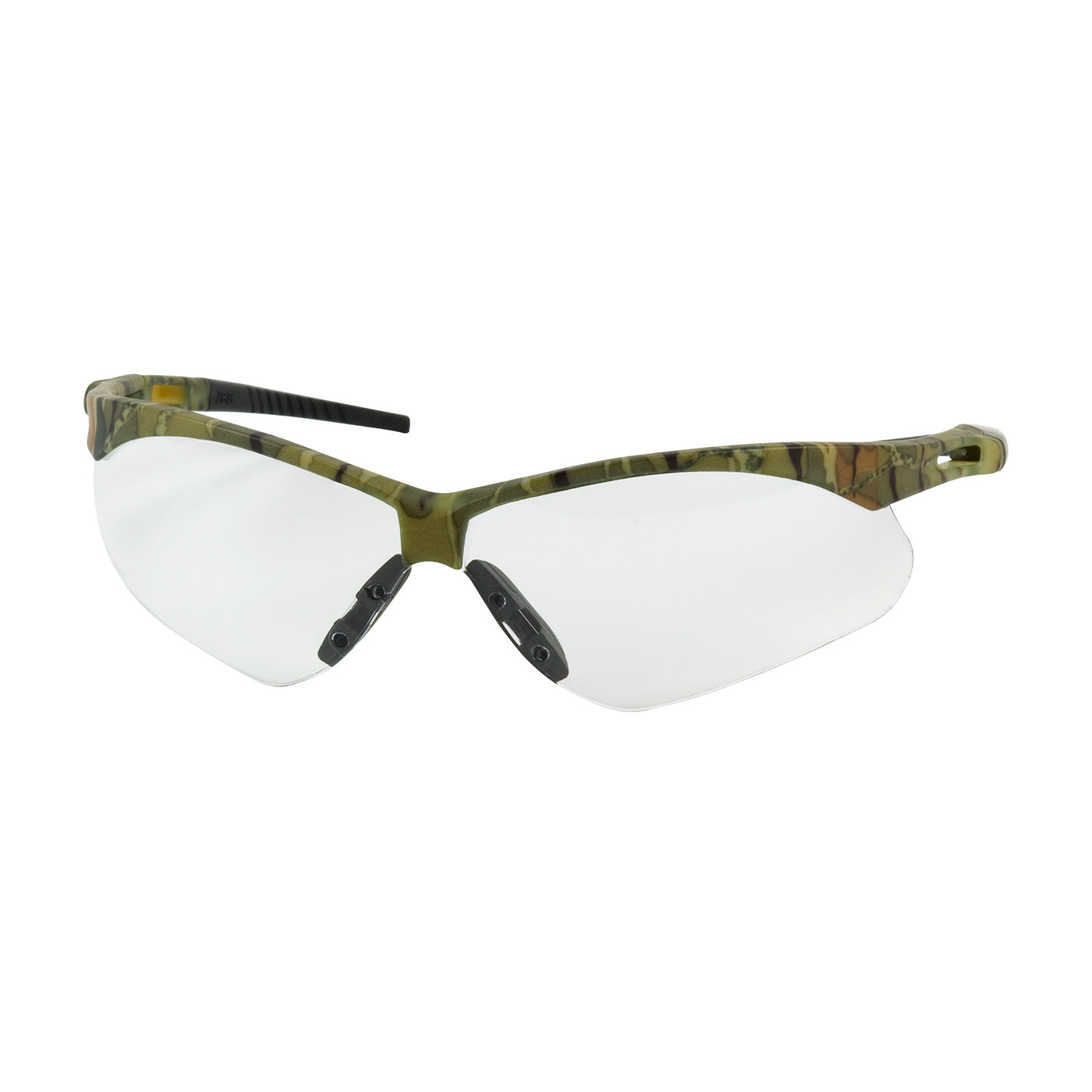Anser™: Semi-Rimless Safety Glasses with Camouflage Frame, Clear Lens and Anti-Scratch / Anti-Fog Coating