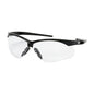 Anser™ Semi-Rimless Safety Readers with Black Frame, Clear Lens and Anti-Scratch / Anti-Fog Coating - +2.50 Diopter