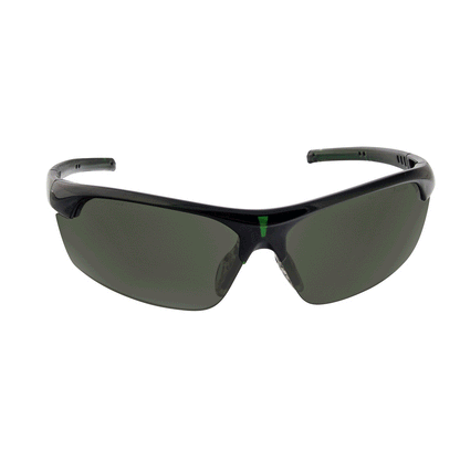 Xtricate-C™: Semi-Rimless Safety Glasses with Green Fr