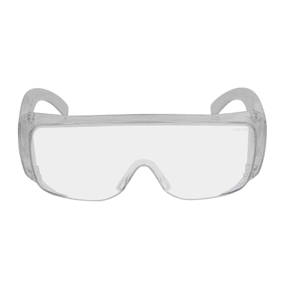 The Scout™: OTG Rimless Safety Glasses with Clear Temple and Clear Lens
