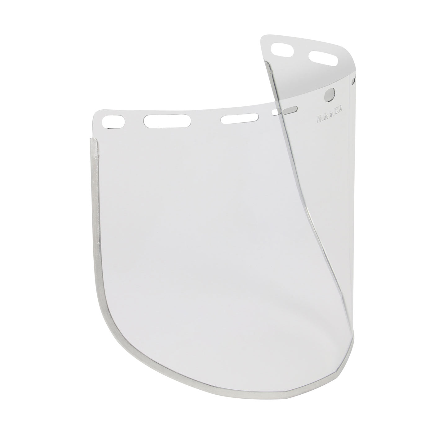 Bouton Optical 251-01-7204 – Clear Polycarbonate Safety Visor with Aluminum Binding - .040" Thickness