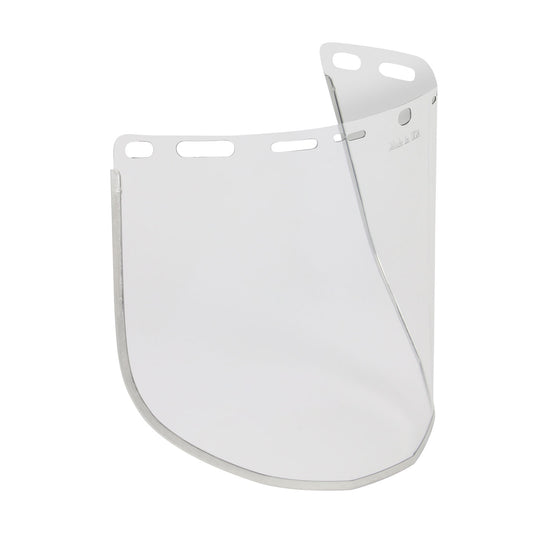 Bouton Optical 251-01-7204 – Clear Polycarbonate Safety Visor with Aluminum Binding - .040" Thickness