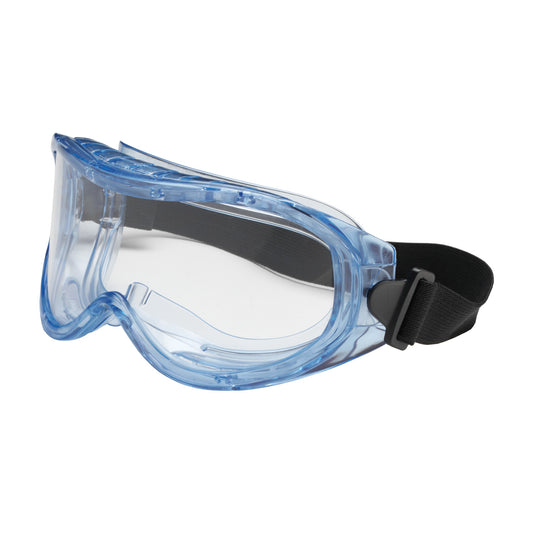 Bouton Optical 251-5300-000 – Indirect Vent Goggle with Light Blue Body, Clear Lens and Anti-Scratch Coating