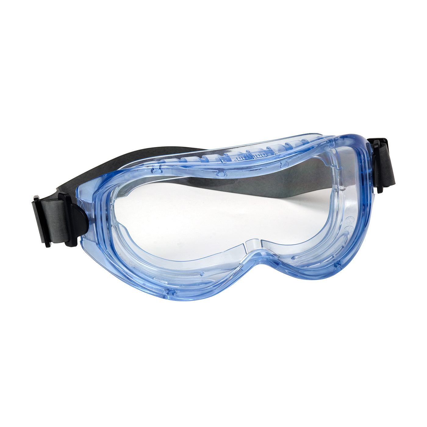 Bouton Optical 251-5300-400-RHB – Indirect Vent Goggle with Light Blue Body, Clear Lens and Anti-Scratch / Anti-Fog Coating - Neoprene Strap