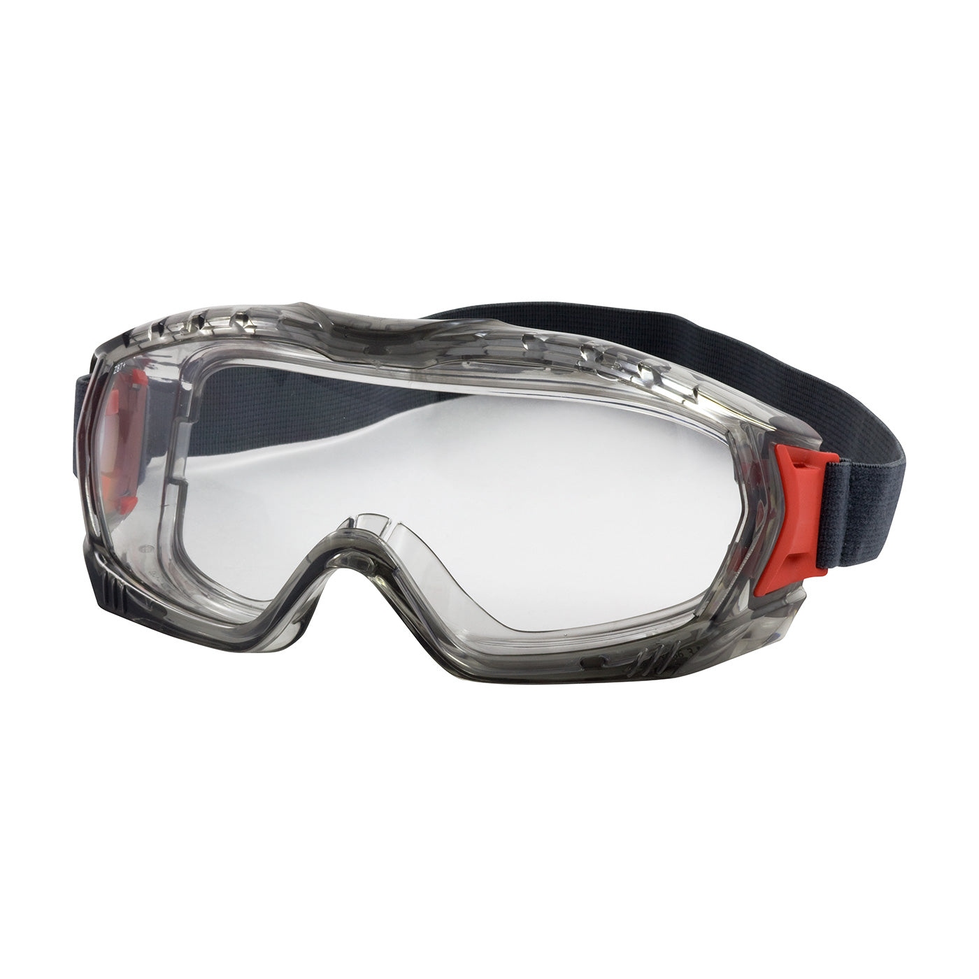 Bouton Optical 251-60-0020 – Indirect Vent Goggle with Gray Body, Clear Lens and Anti-Scratch / FogLess® 3Sixty™ Coating