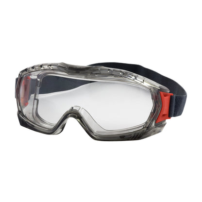 Bouton Optical 251-60-0020 – Indirect Vent Goggle with Gray Body, Clear Lens and Anti-Scratch / FogLess® 3Sixty™ Coating