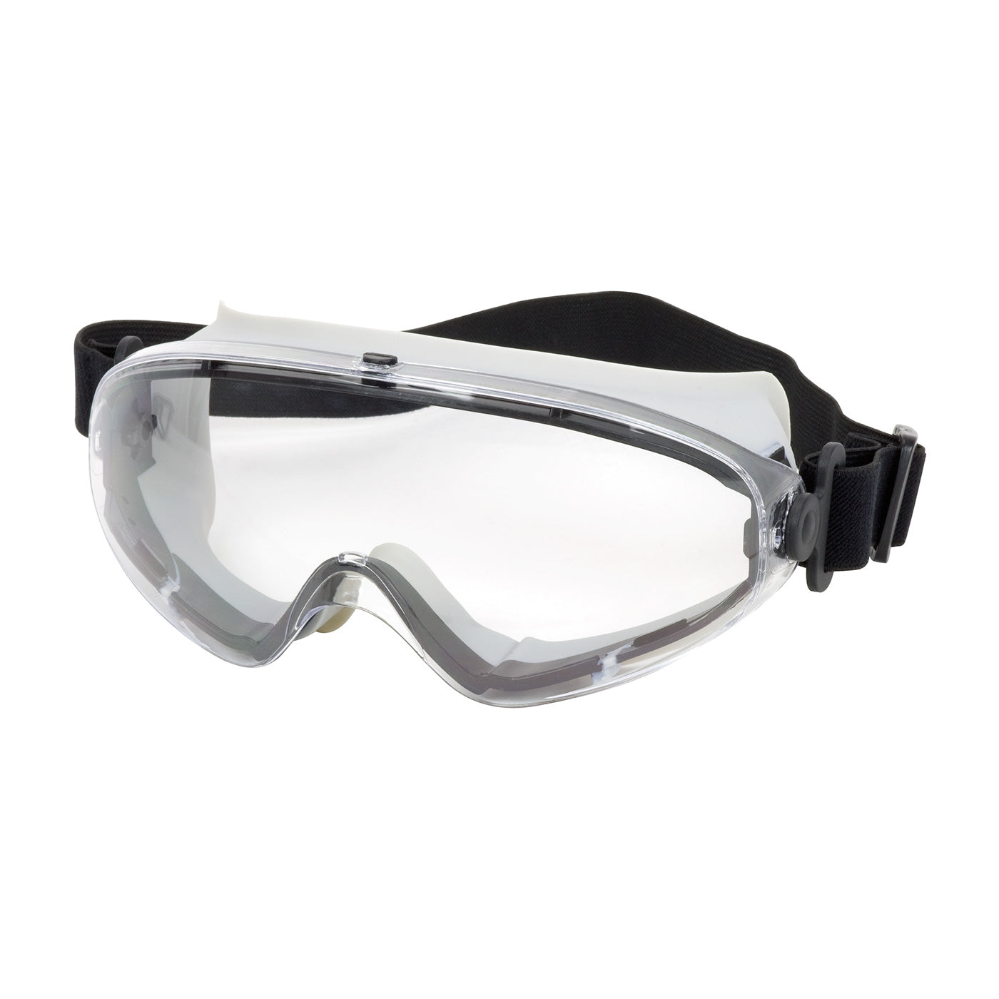 Bouton Optical 251-80-0020 – Indirect Vent Goggle with Light Gray Body, Clear Lens and Anti-Scratch / Anti-Fog Coating - Non-Latex Strap