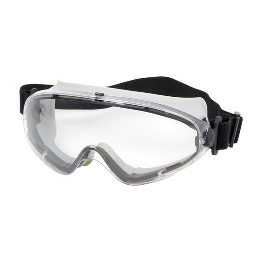Bouton Optical 251-80-0020 – Indirect Vent Goggle with Light Gray Body, Clear Lens and Anti-Scratch / Anti-Fog Coating - Non-Latex Strap
