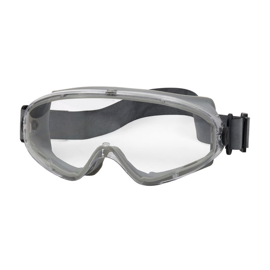 Bouton Optical 251-80-0020-RHB – Indirect Vent Goggle with Light Gray Body, Clear Lens and Anti-Scratch / Anti-Fog Coating - Neoprene Strap