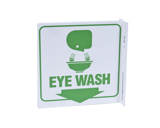 ZING Safety Sign, Eye Wash L - official Zing product image 1