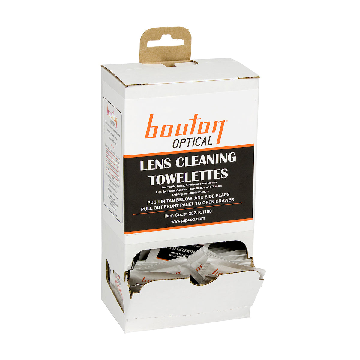 Bouton Optical 252-LCT100 – Lens Cleaning Towelette Dispenser