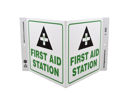 ZING Safety Sign, First Aid Station V - official Zing product image 1