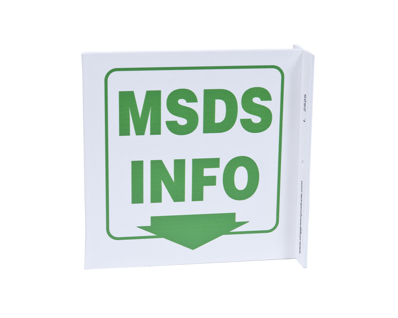 ZING Safety Sign, Msds Info L - official Zing product image 1